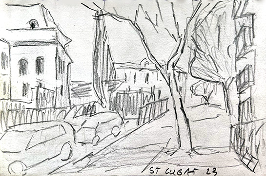 Sant Cugat. Camí de l'estació