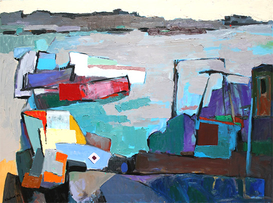 The port at sunrise