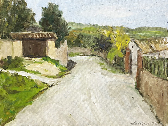Camí de Palau-Sator a Ullastret. 2022. 27x35 cms